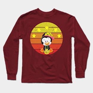 VINTAGE PINEAPPLE VOLLEYBALL PENGUIN Long Sleeve T-Shirt